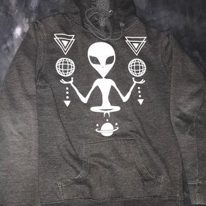 Glow in the dark alien hoodie